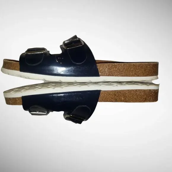 Biostep 2 strap sandals,  black patent leather sz 9 - Picture 3 of 11